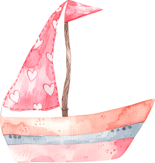 Cute Watercolor Sailboat